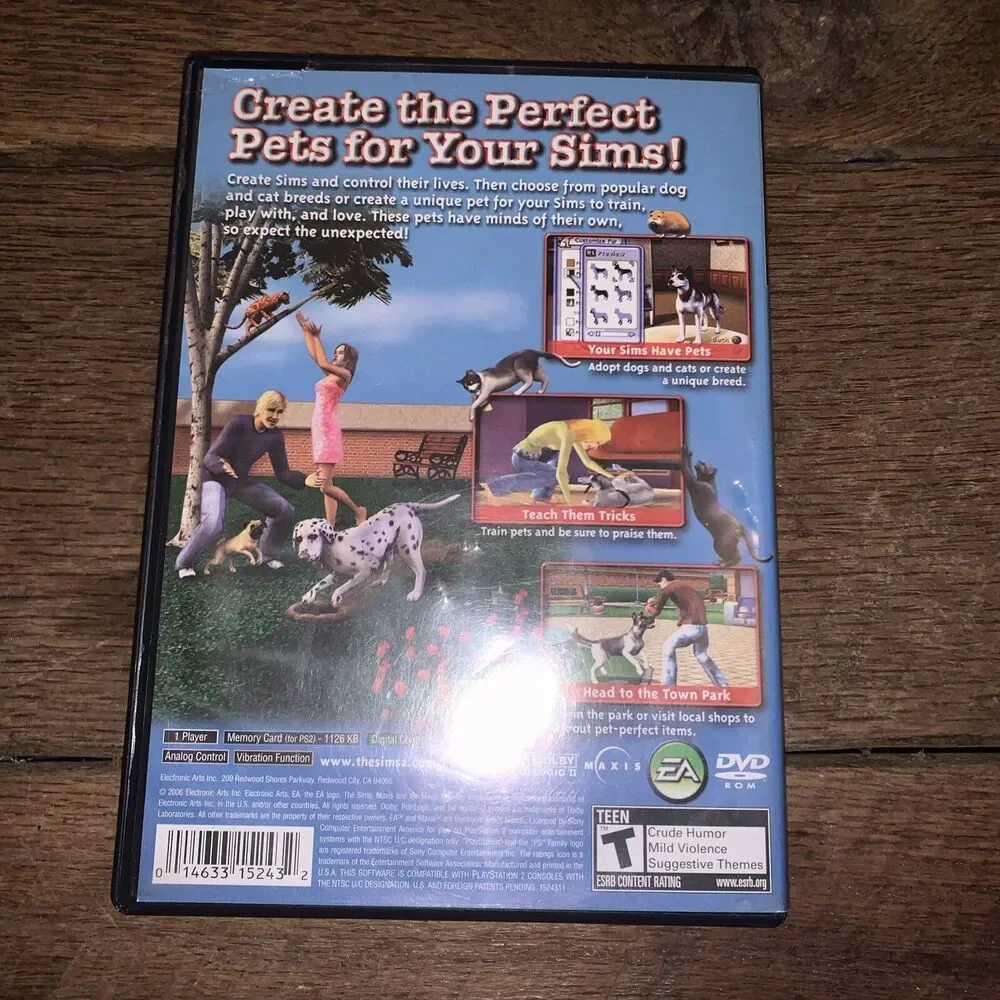 The Sims 2: Pets - Playstation 2 / PS2 Video Game - No Manual